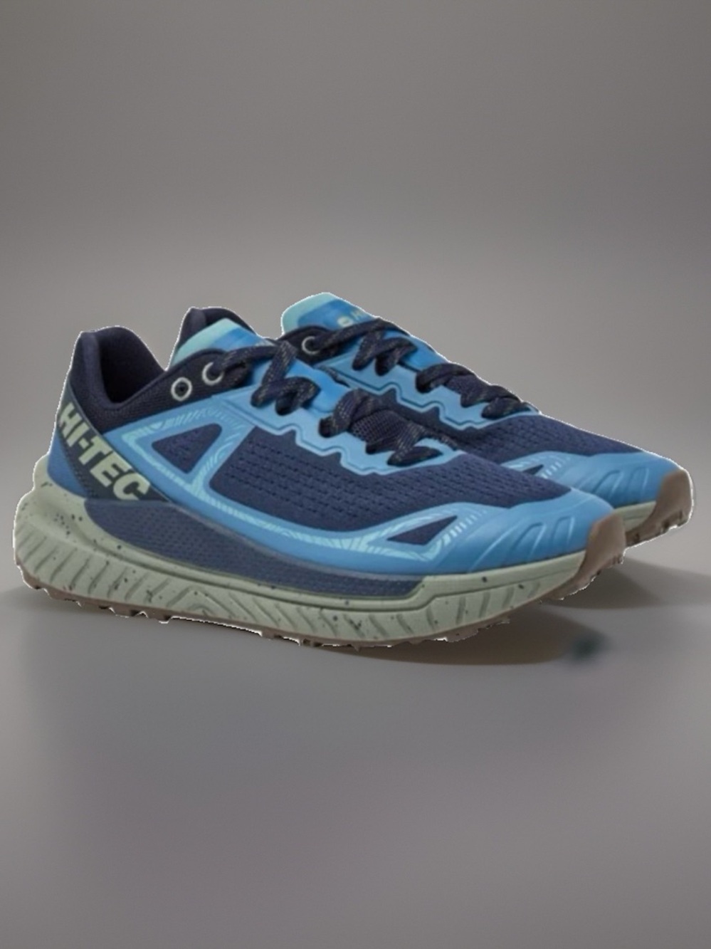HI TEC MEN'S TRAIL SHOES BLUE SIZE 13
